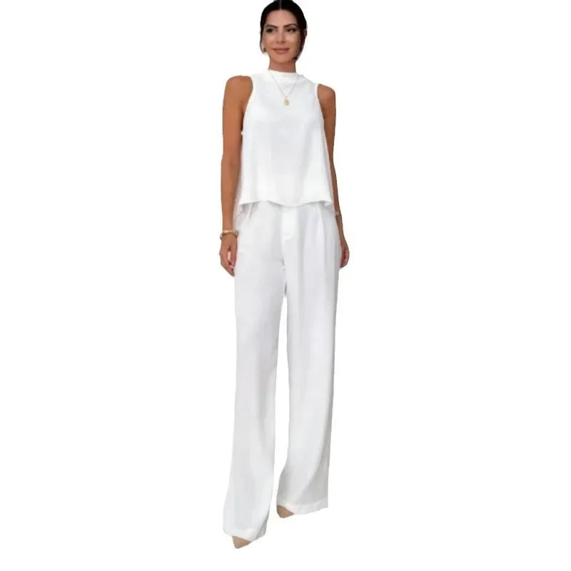 Women’s Solid Color 2-Piece Set