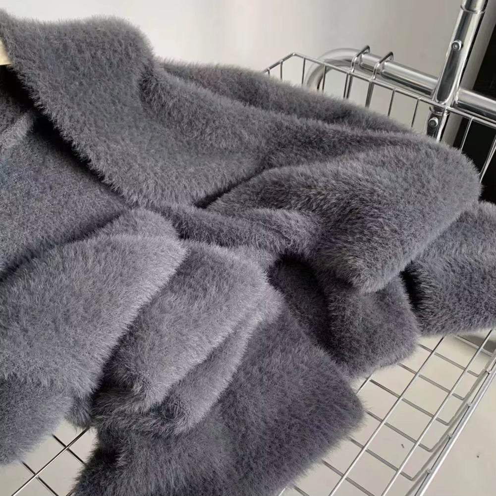 Long Knitted Cardigan – Soft Cashmere Feel Winter Sweate