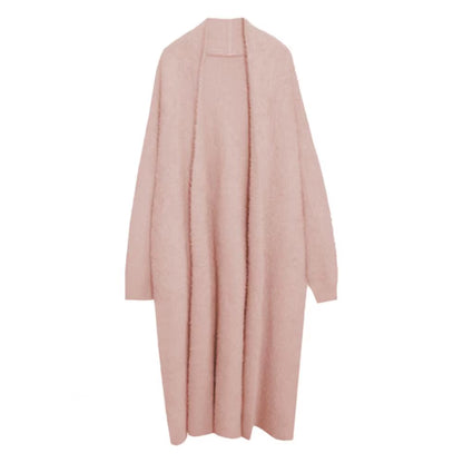 Long Knitted Cardigan – Soft Cashmere Feel Winter Sweate