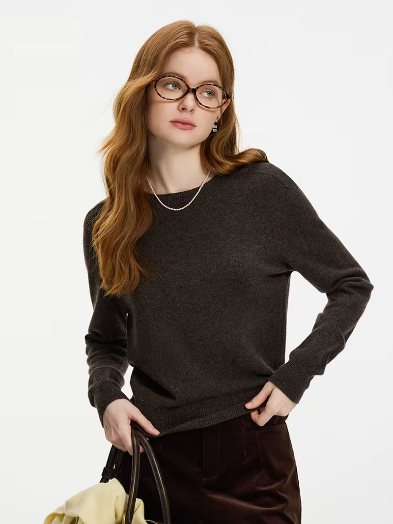 Classic Wool Crew Neck Sweate