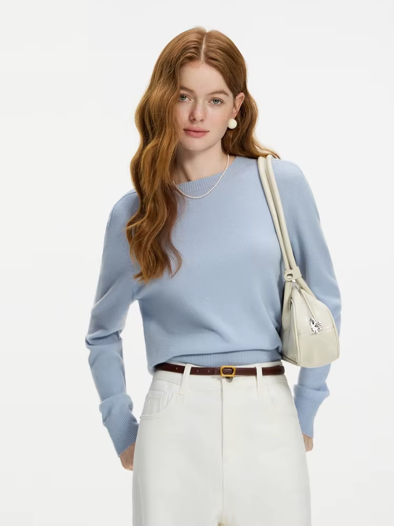 Classic Wool Crew Neck Sweate