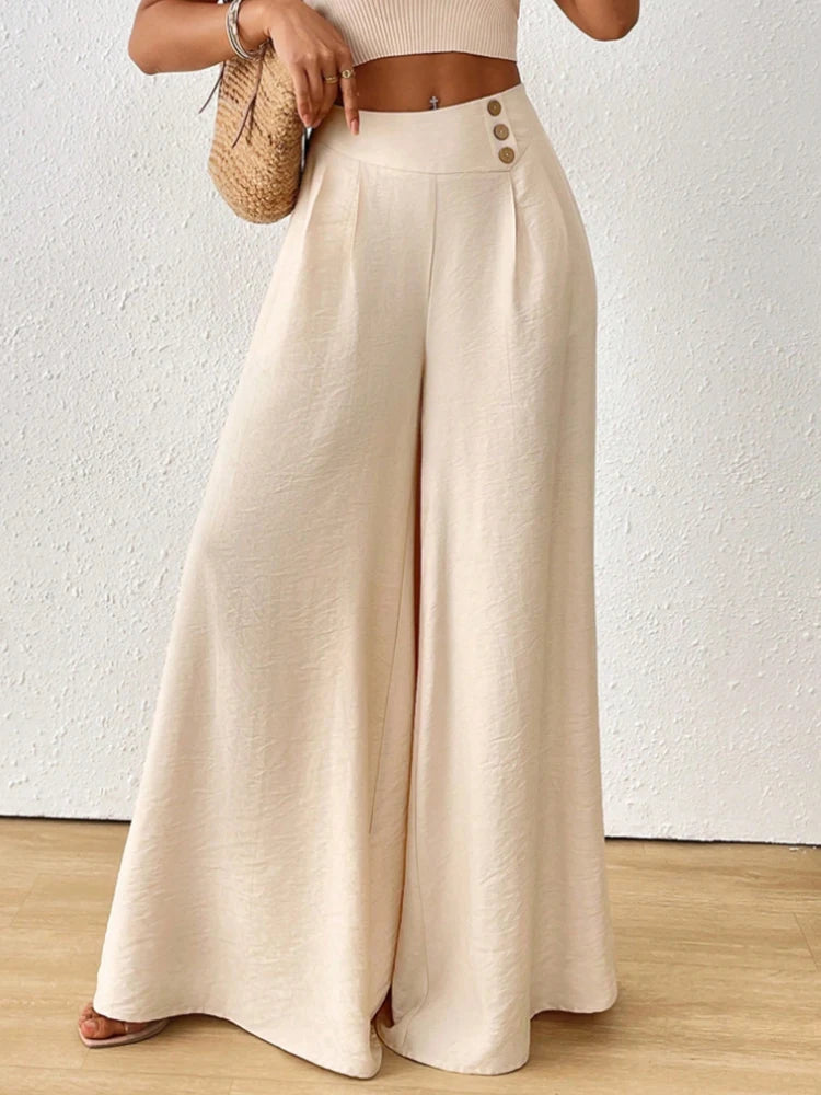 Elegant Summer Wide-Leg Pants for Women