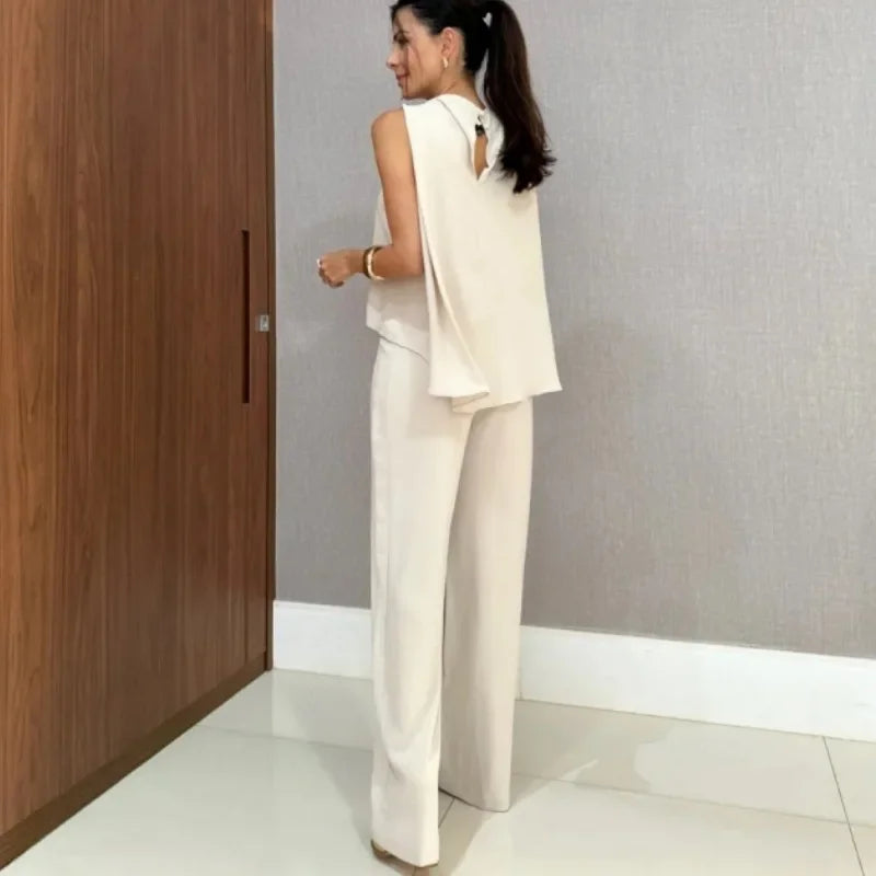 Women’s Solid Color 2-Piece Set