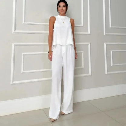 Women’s Solid Color 2-Piece Set