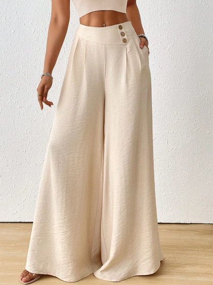 Elegant Summer Wide-Leg Pants for Women