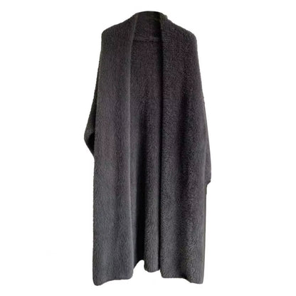 Long Knitted Cardigan – Soft Cashmere Feel Winter Sweate